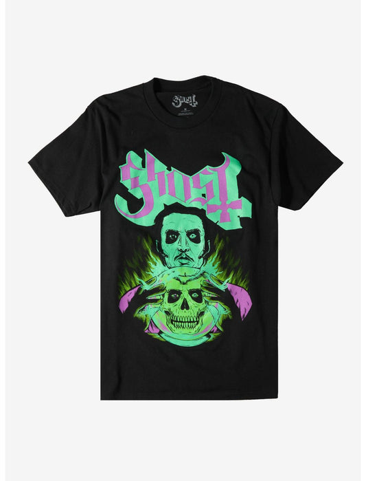 Ghost Skull Orb Glow-In-The-Dark T-Shirt - US 2306