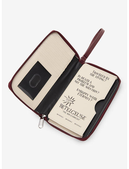Beetlejuice Handbook For The Recently Deceased Tech Wallet Hot Topic Exclusive - US 8521