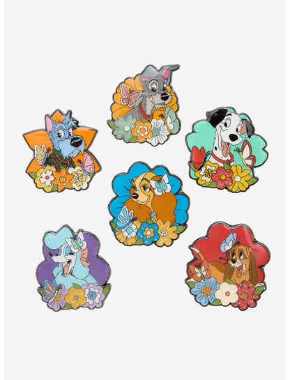 Loungefly Disney Dogs Floral Blind Box Enamel Pin Hot Topic Exclusive - US 8741