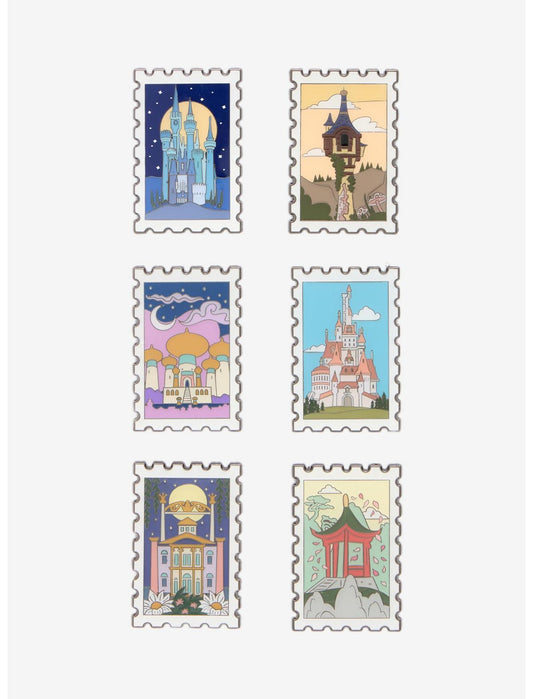 Loungefly Disney Princess Castle Stamp Blind Box Enamel Pin Hot Topic Exclusive - US 7356