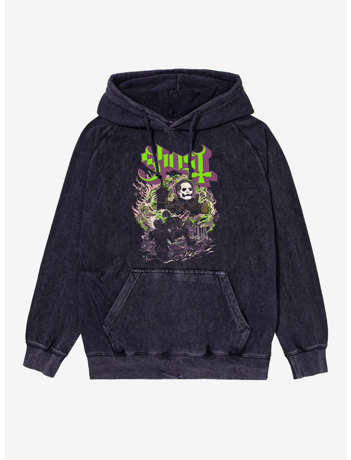 Ghost Cardinal Copia Smoke Stacks Mineral Wash Hoodie - US 5997