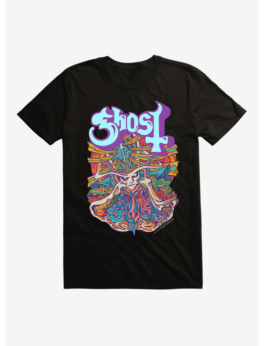 Ghost Seven Inches of Satanic Panic Neon T-Shirt - US 6948
