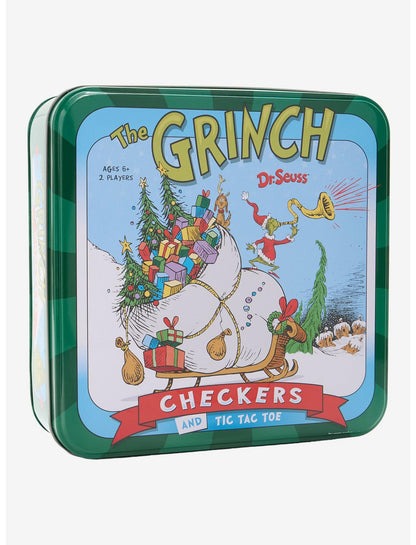 Dr. Seuss The Grinch Checkers And Tic Tac Toe Game - US 4475