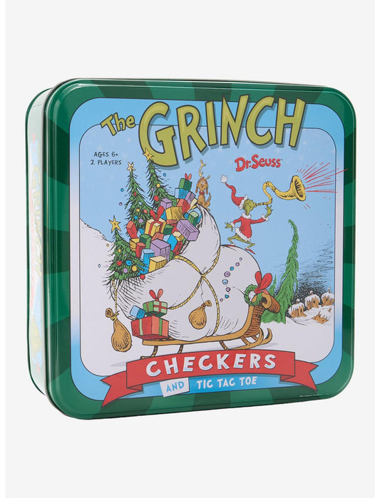Dr. Seuss The Grinch Checkers And Tic Tac Toe Game - US 4475