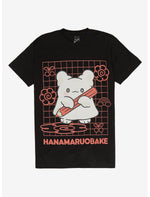 Hanamaruobake Grid Doodle T-Shirt - US 3824