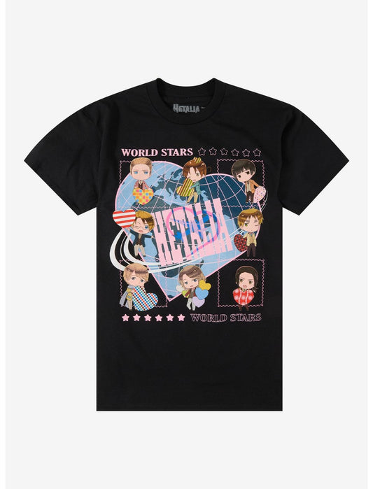 Hetalia: World Stars Chibi Character T-Shirt - US 7194