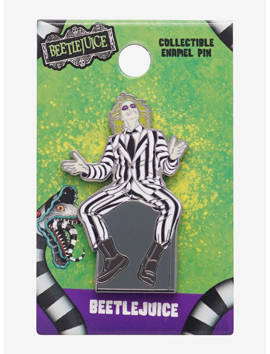 Beetlejuice Tombstone Enamel Pin - US 4779