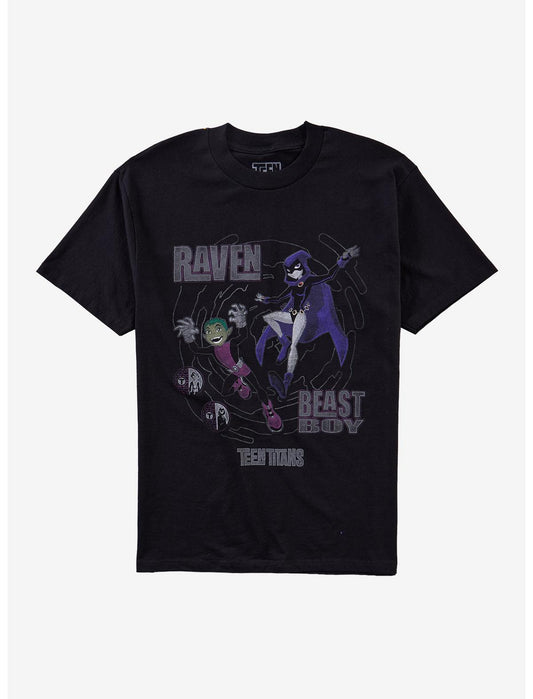 DC Comics Teen Titans Raven & Beast Boy T-Shirt - US 5912
