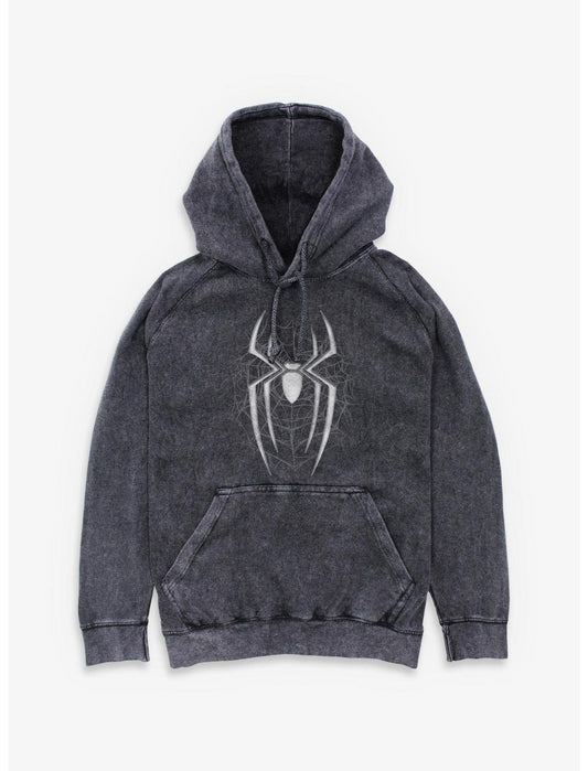 Marvel Spider-Man: Brand New Day Dark Spiderweb Mineral Wash Hoodie Hot Topic Exclusive - US 6800