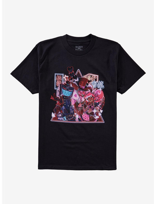 Hazbin Hotel The Vees Neon Signs T-Shirt - US 5272