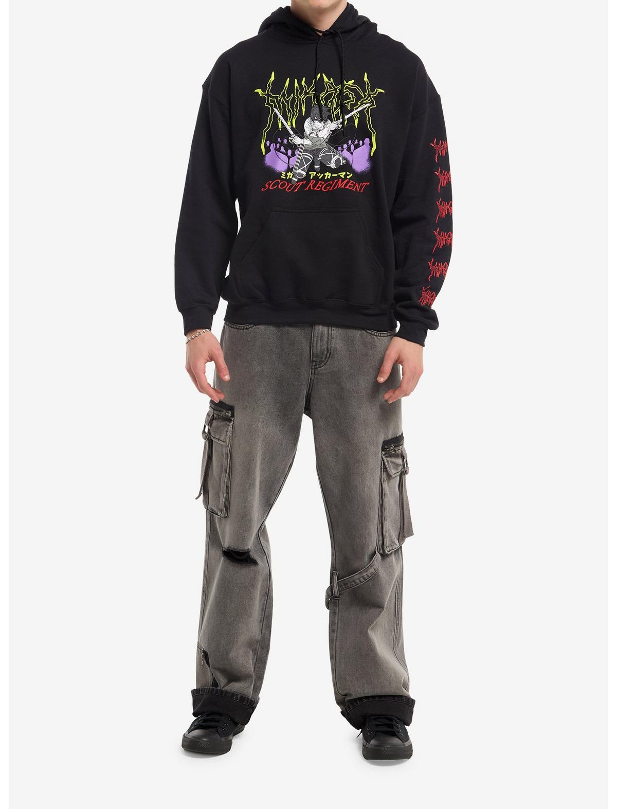 Attack On Titan Mikasa Cyber Sigil Hoodie - US 4957