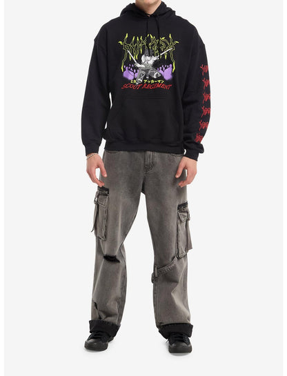 Attack On Titan Mikasa Cyber Sigil Hoodie - US 4957