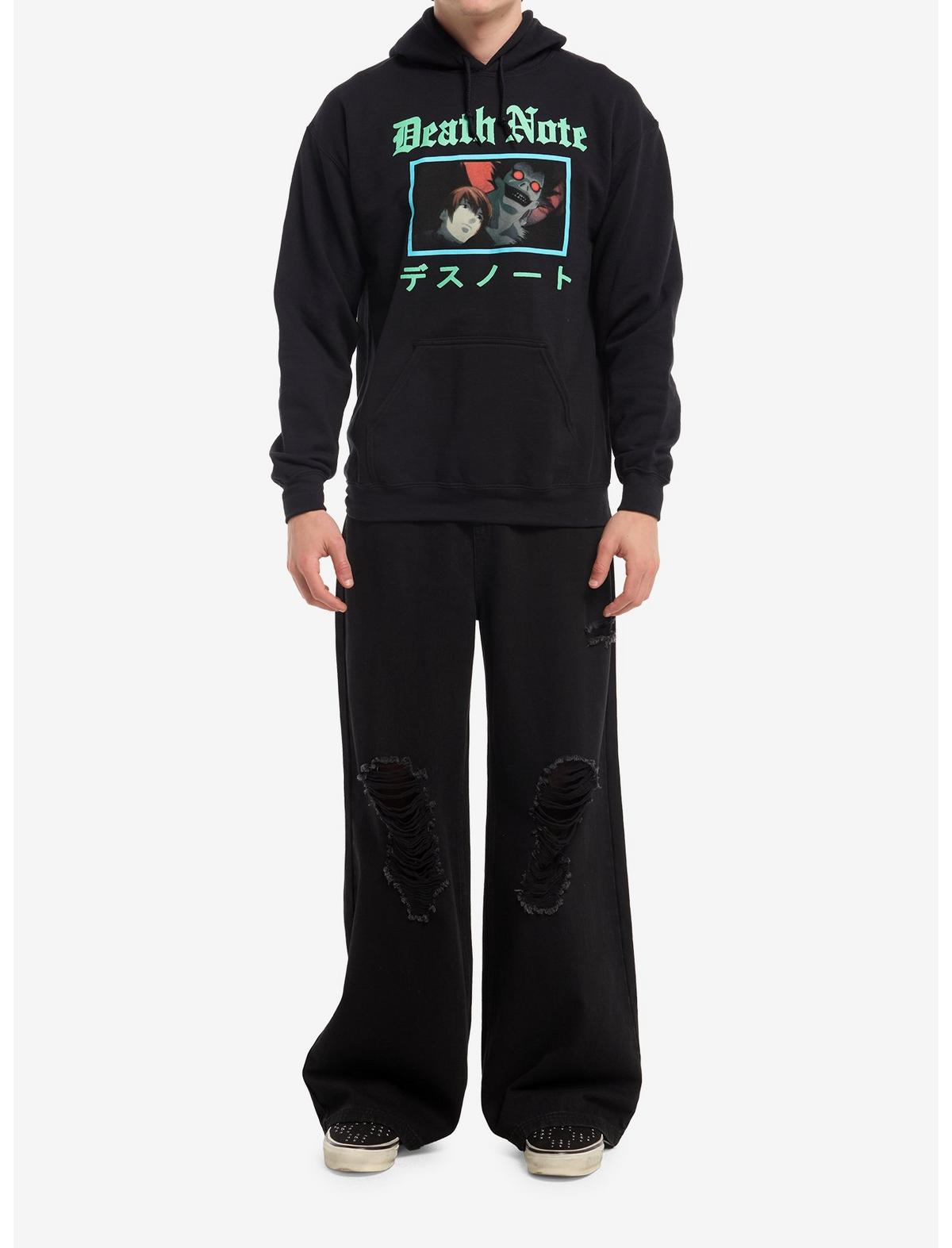 Death Note Light & Ryuk Panel Hoodie - US 7916