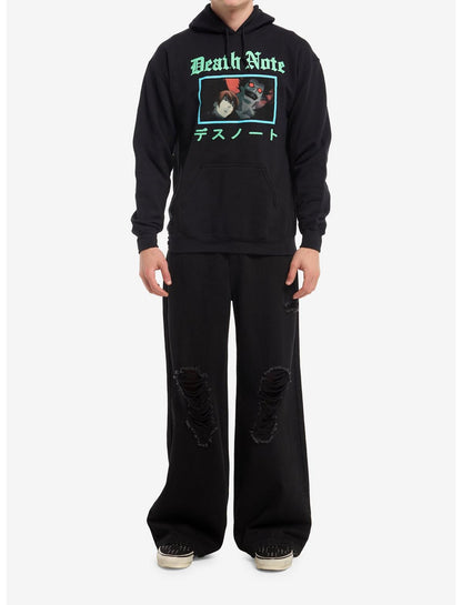 Death Note Light & Ryuk Panel Hoodie - US 7916