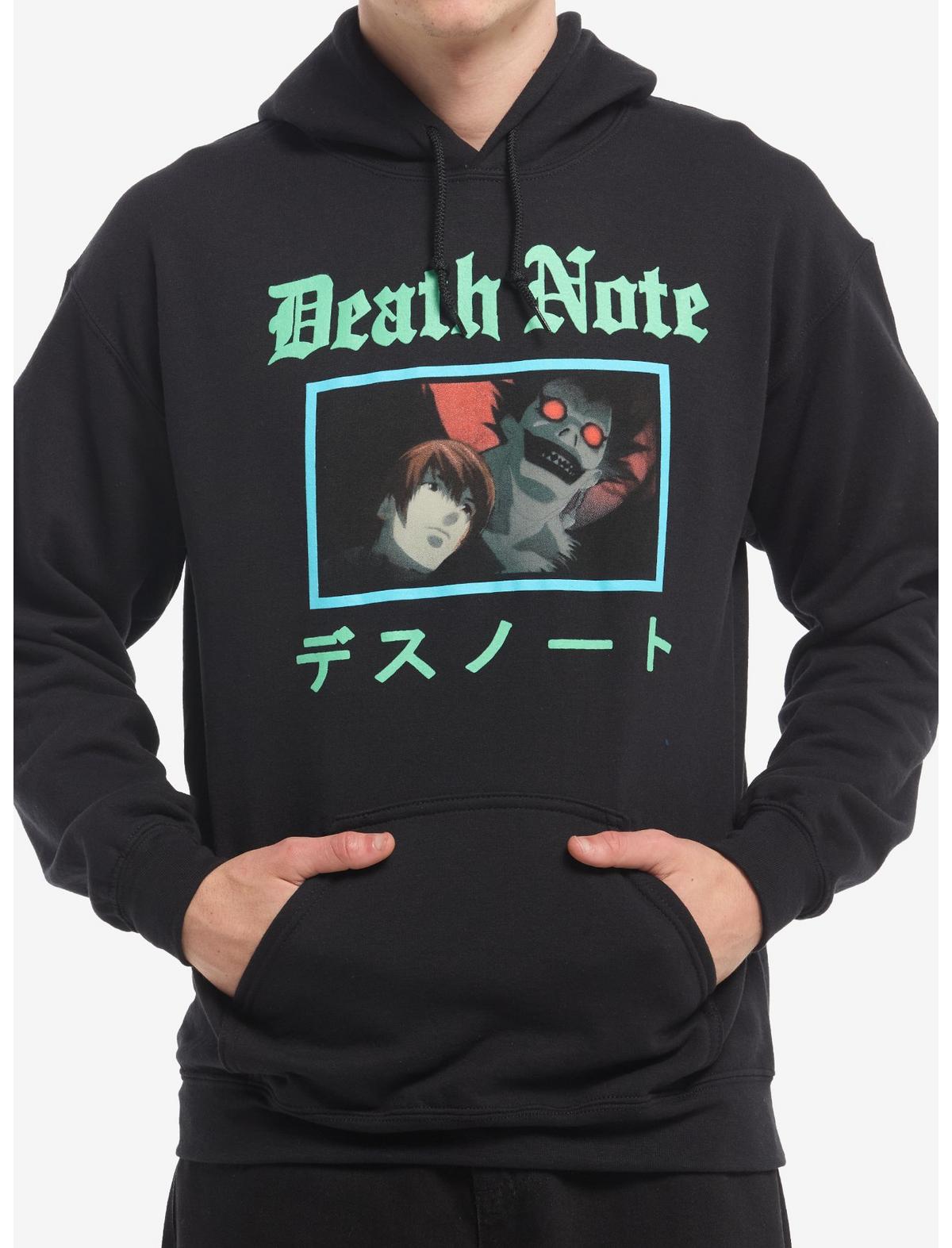 Death Note Light & Ryuk Panel Hoodie - US 7916