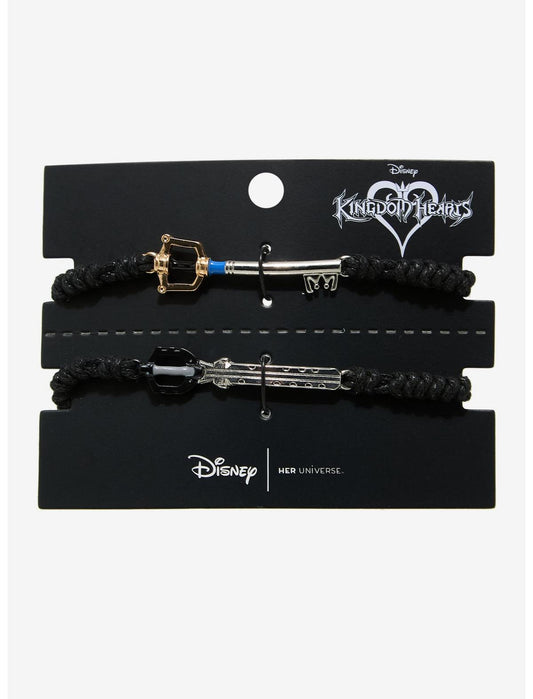 Her Universe Disney Kingdom Hearts Sora & Riku Keyblade Cord Bracelet Set - US 5964