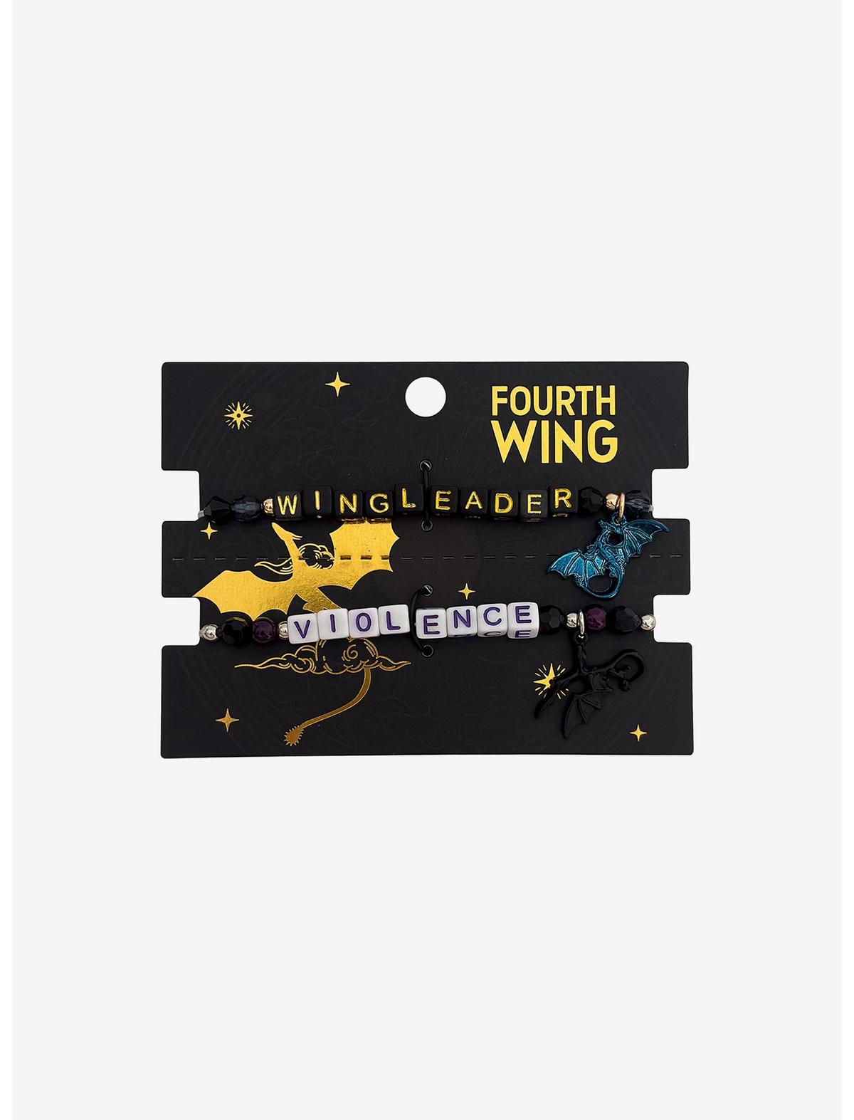 Fourth Wing Wingleader Violence Best Friend Bracelet Set - US 9717