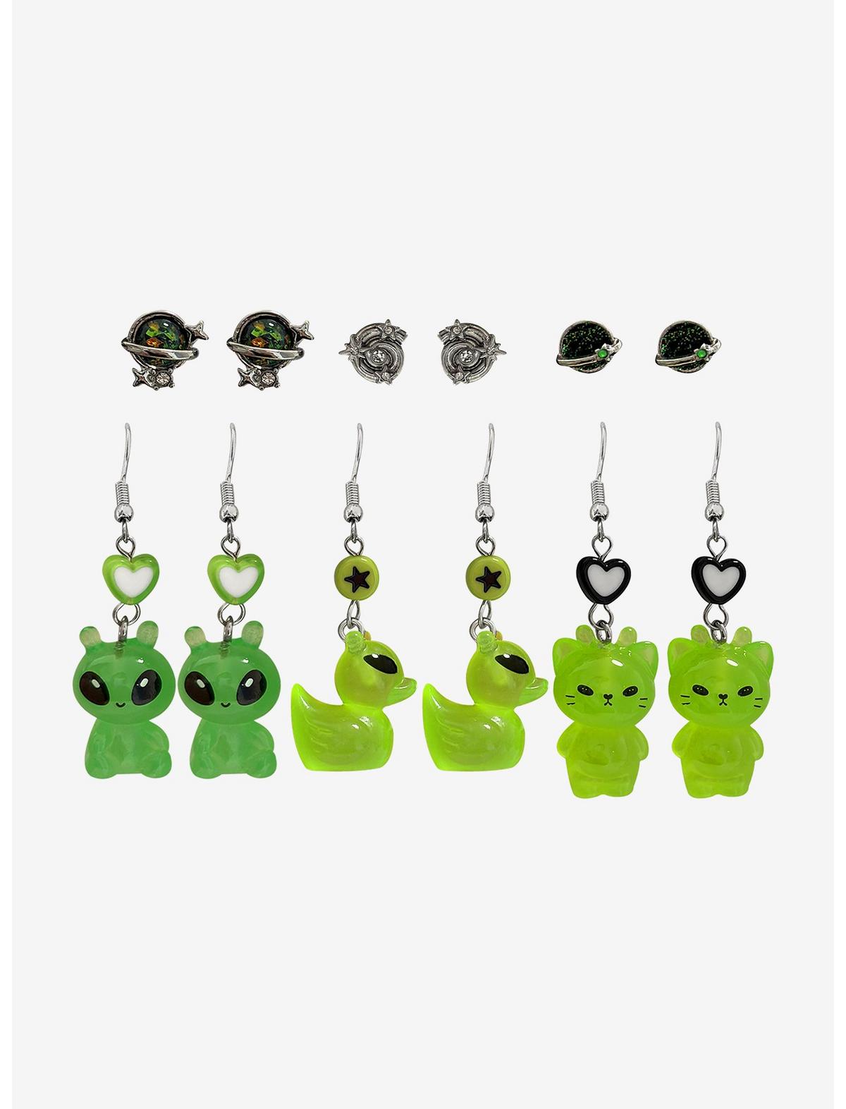 Alien Cat Duck Earring Set - US 1637