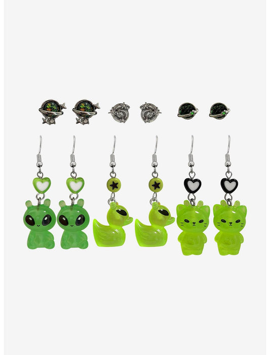 Alien Cat Duck Earring Set - US 1637