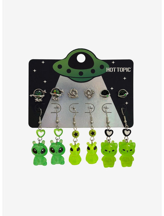 Alien Cat Duck Earring Set - US 1637