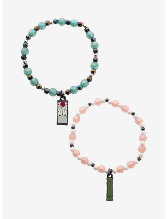 Demon Slayer: Kimetsu No Yaiba Tanjiro & Nezuko Best Friend Bracelet Set - US 4642