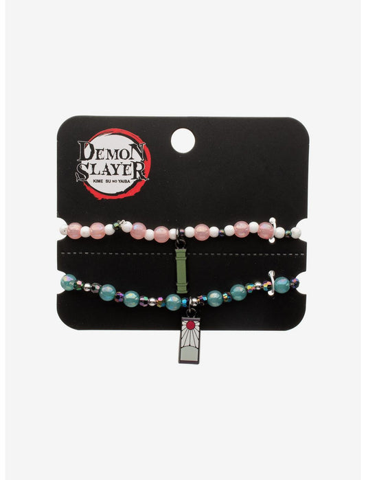 Demon Slayer: Kimetsu No Yaiba Tanjiro & Nezuko Best Friend Bracelet Set - US 4642