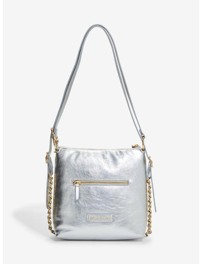 DiFerdinando Gunmetal Ribbon Reverie Mini Convertible Hobo Bag - US 4781