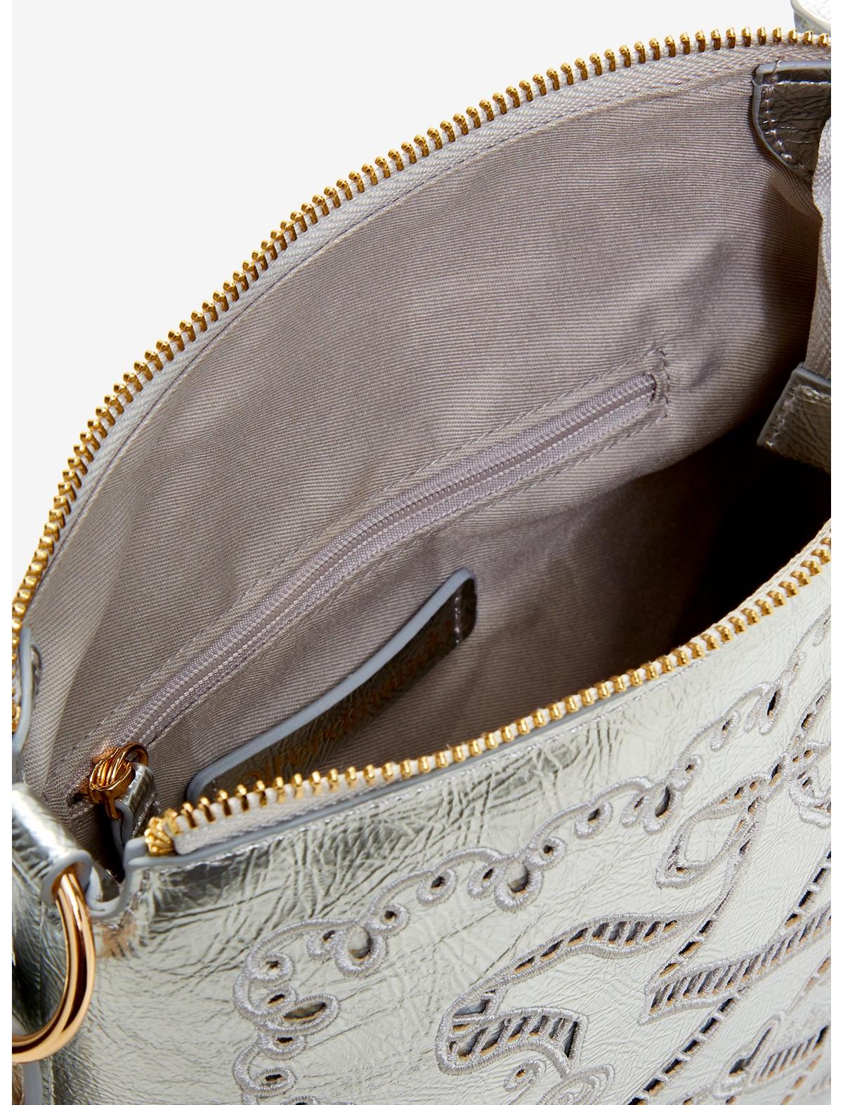DiFerdinando Gunmetal Ribbon Reverie Mini Convertible Hobo Bag - US 4781