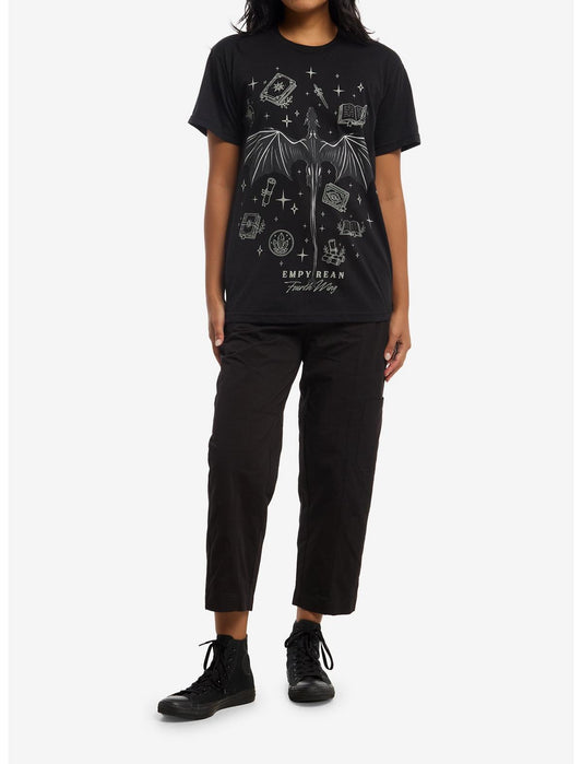 Fourth Wing Dragon Icons T-Shirt - US 8422