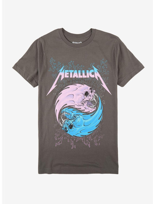 Metallica Fire & Ice Skulls T-Shirt - US 6875