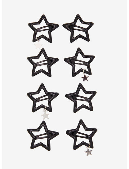 Blackheart Black Star Charm Hair Clip Set - US 1471