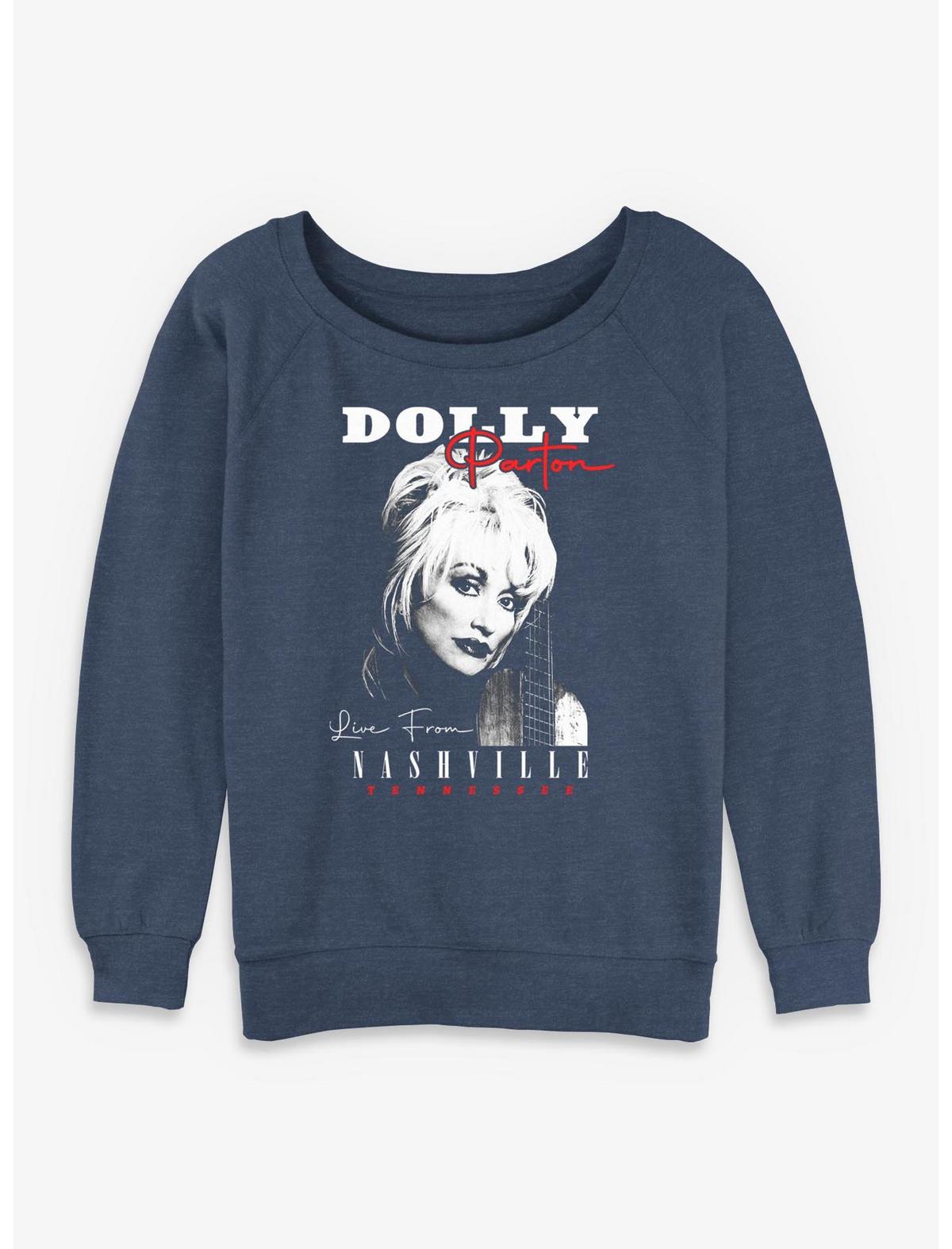 Dolly Parton Live From Nashville Girls Slouchy Sweatshirt - US 7609