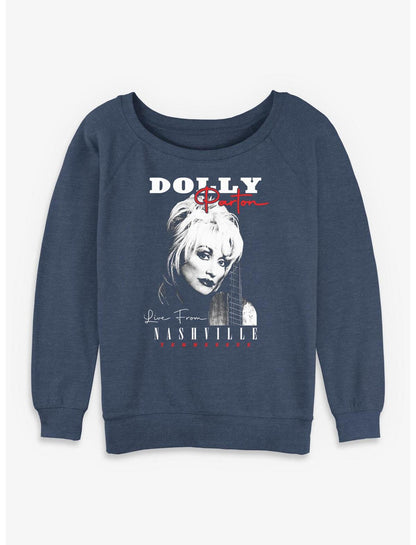 Dolly Parton Live From Nashville Girls Slouchy Sweatshirt - US 7609