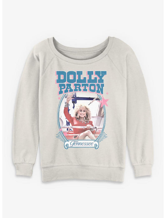 Dolly Parton Framed Girls Slouchy Sweatshirt - US 1970