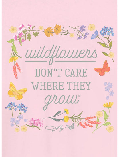 Dolly Parton Wildflowers Don't Care Girls T-Shirt - US 5690
