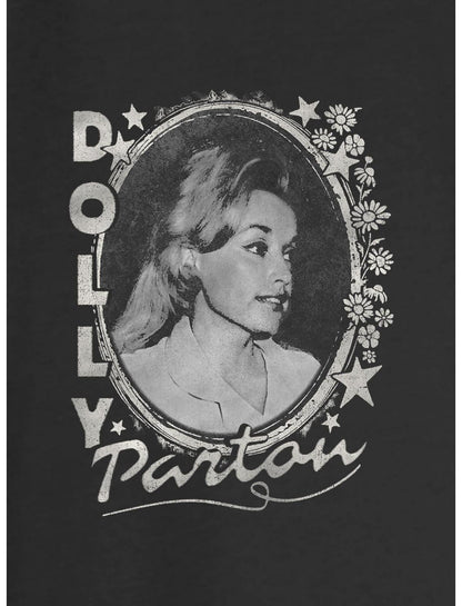 Dolly Parton Stars And Flowers Girls Slouchy Sweatshirt - US 4532