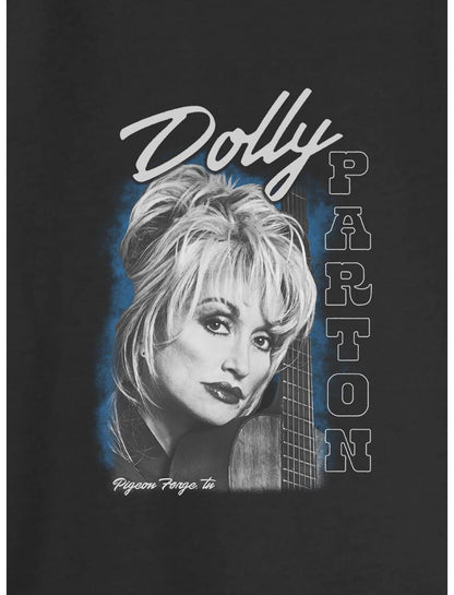 Dolly Parton Guitar Portrait Girls Slouchy Sweatshirt - US 9584