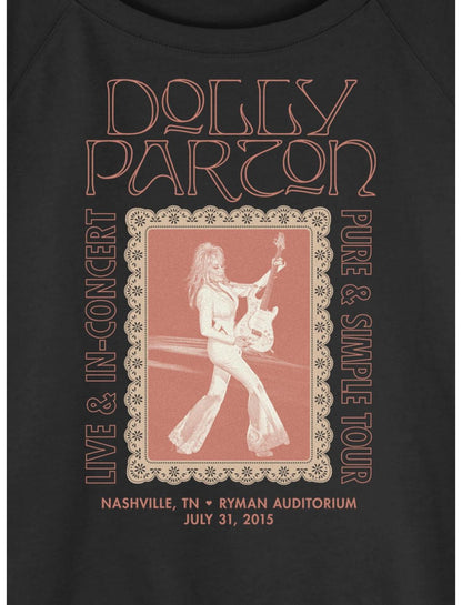 Dolly Parton Pure & Simple Tour Girls Slouchy Sweatshirt - US 3918