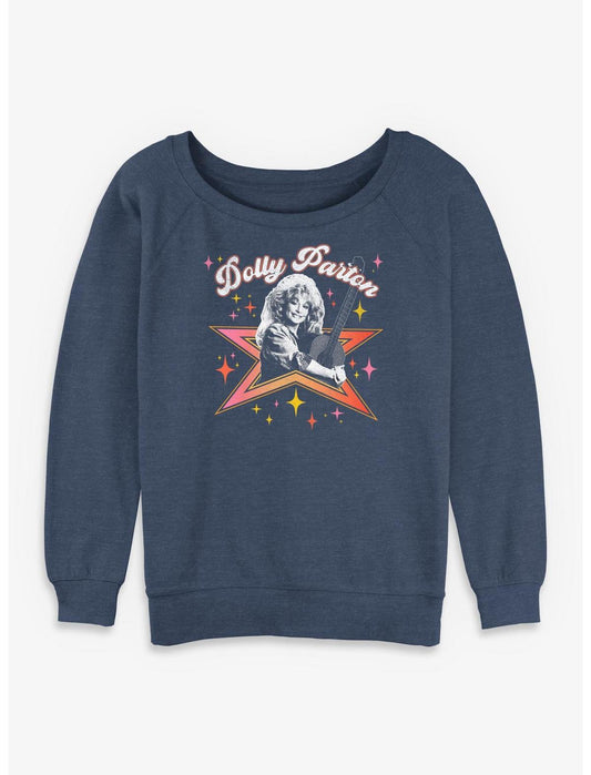 Dolly Parton Star Girls Slouchy Sweatshirt - US 8769