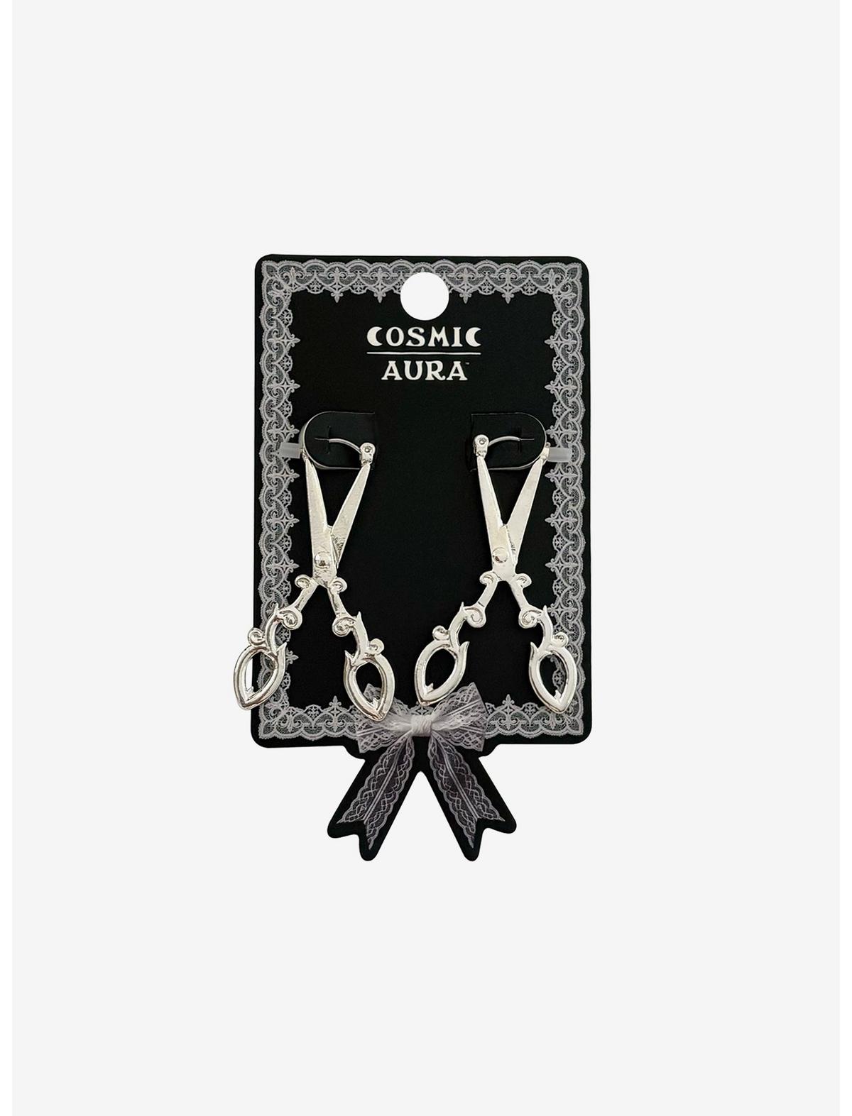 Cosmic Aura Scissors Front/Back Earrings - US 8463