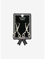 Cosmic Aura Scissors Front/Back Earrings - US 8463