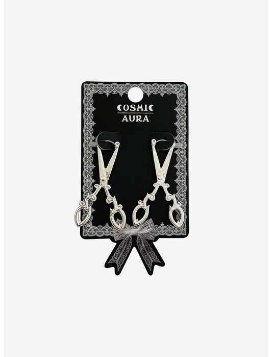 Cosmic Aura Scissors Front/Back Earrings - US 8463