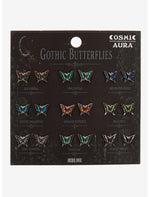 Cosmic Aura Gothic Butterflies Stud Earring Set - US 2538