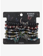 Cosmic Aura Butterfly Goth Bead Bracelet Set - US 1872