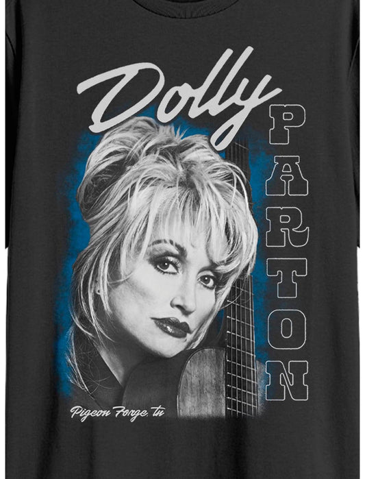 Dolly Parton Guitar Portrait T-Shirt - US 2150