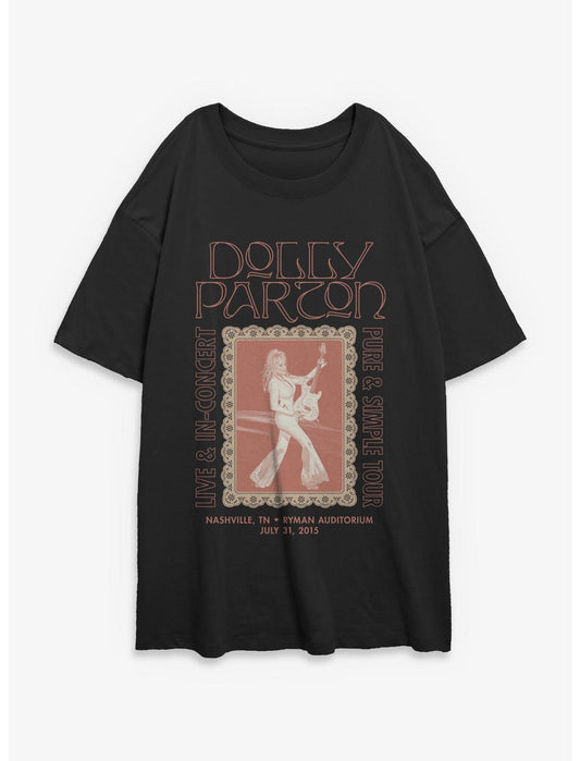 Dolly Parton Pure & Simple Tour Girls Oversized T-Shirt - US 7992