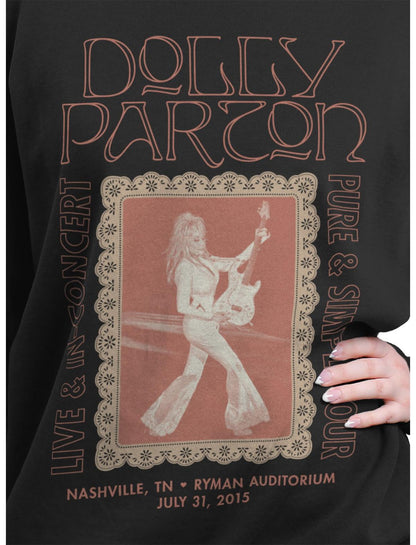 Dolly Parton Pure & Simple Tour Girls Oversized Sweatshirt - US 1494