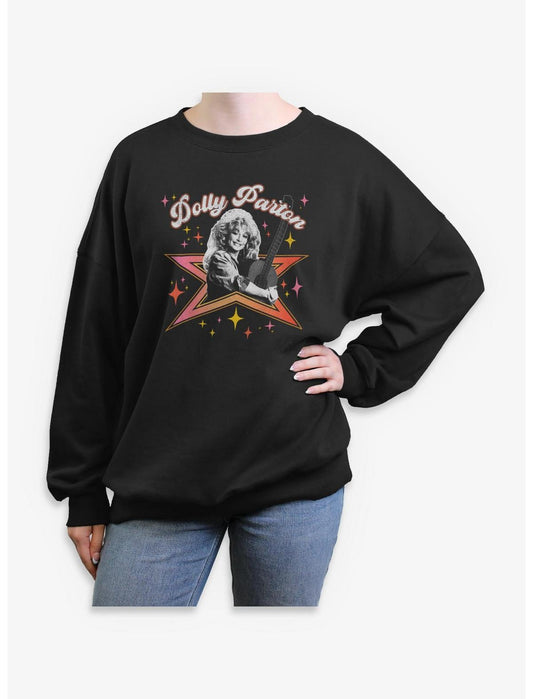 Dolly Parton Star Girls Oversized Sweatshirt - US 3698