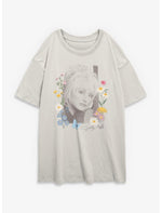 Dolly Parton Wildflowers Portrait Girls Oversized T-Shirt - US 3862