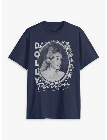Dolly Parton Stars And Flowers T-Shirt - US 0861